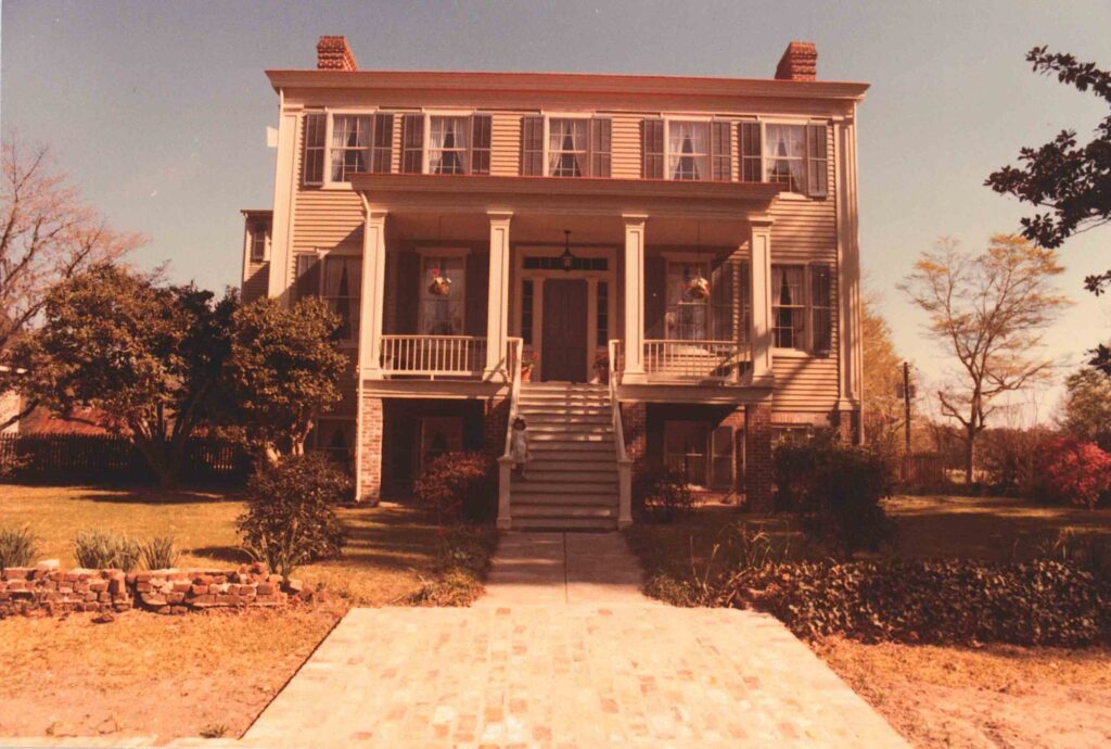 The front of the Poplar Grove manor house